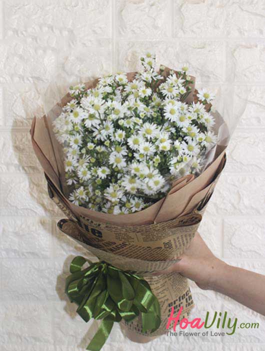 Bó hoa thạch thảo trắng - Tình thơ - Hoavily
