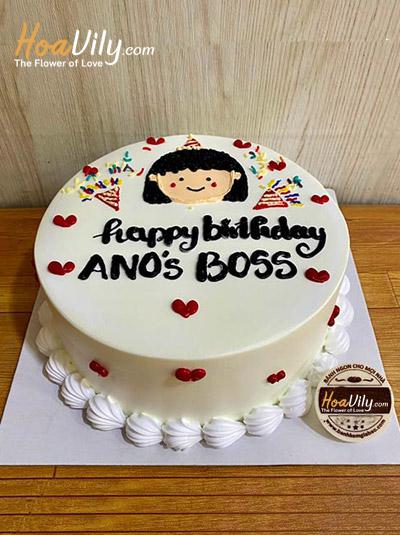 Bánh kem sinh nhật - Big boss yêu đời