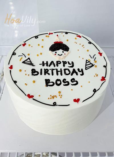 Bánh kem sinh nhật - Happy birthday my boss