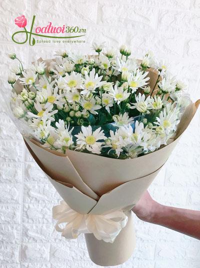 Bó hoa cúc họa mi - Vẻ đẹp dịu dàng Bó hoa cúc họa mi - Vẻ đẹp dịu dàng