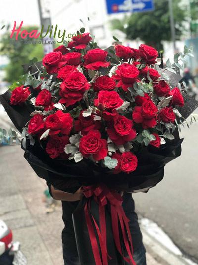 Bó hoa hồng Ecuador - Yêu mình em