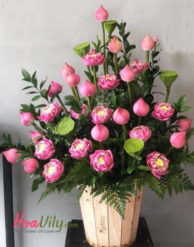 Hoa sen dâng lễ phật đản - ý nghĩa và cách cắm hoa sen đẹp