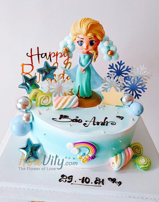 Bánh kem sinh nhật công chúa Elsa