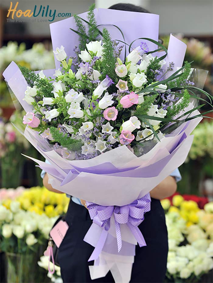 Hoa chuông thỏ biểu tượng cho tình yêu đơn phương thầm lặng