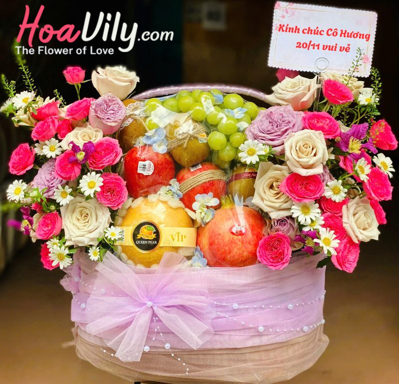 giỏ trái cây quà tặng 20 11 tặng cô giáo 