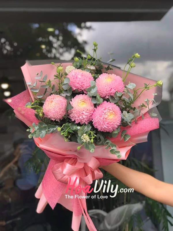 mẫu đơn hồng tại shop hoa Nguyễn Du
