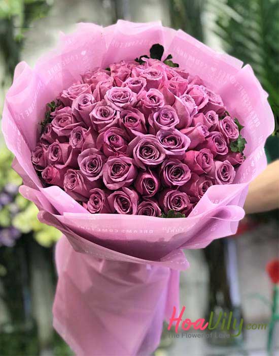 Những bó hoa tròn phong cách Hàn Quốc xinh