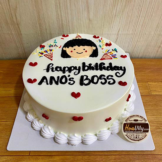 Bánh kem sinh nhật - Big boss yêu đời
