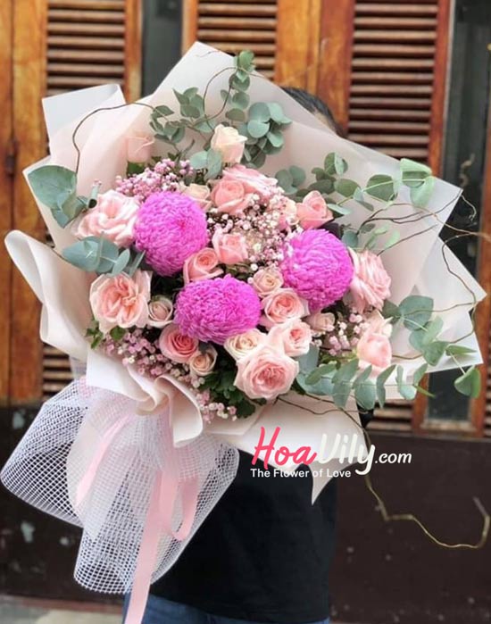 bó hoa sinh nhật tại shop hoa tươi Ninh Hoà Khánh Hoà