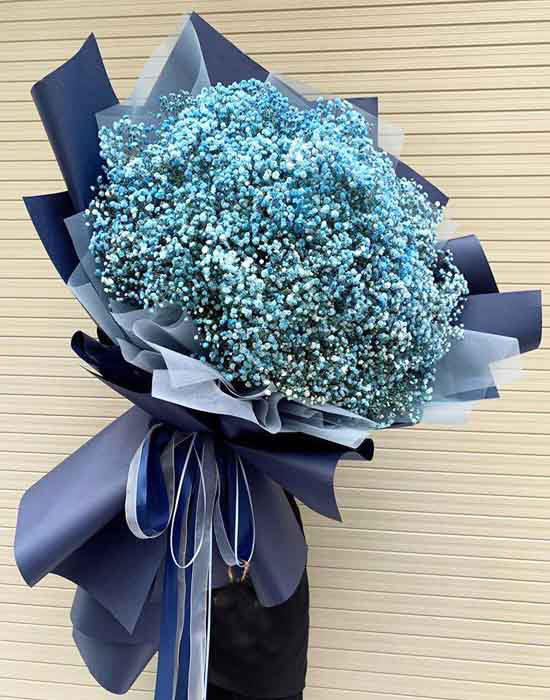 Bó hoa baby xanh dương tặng ngưởi yêu