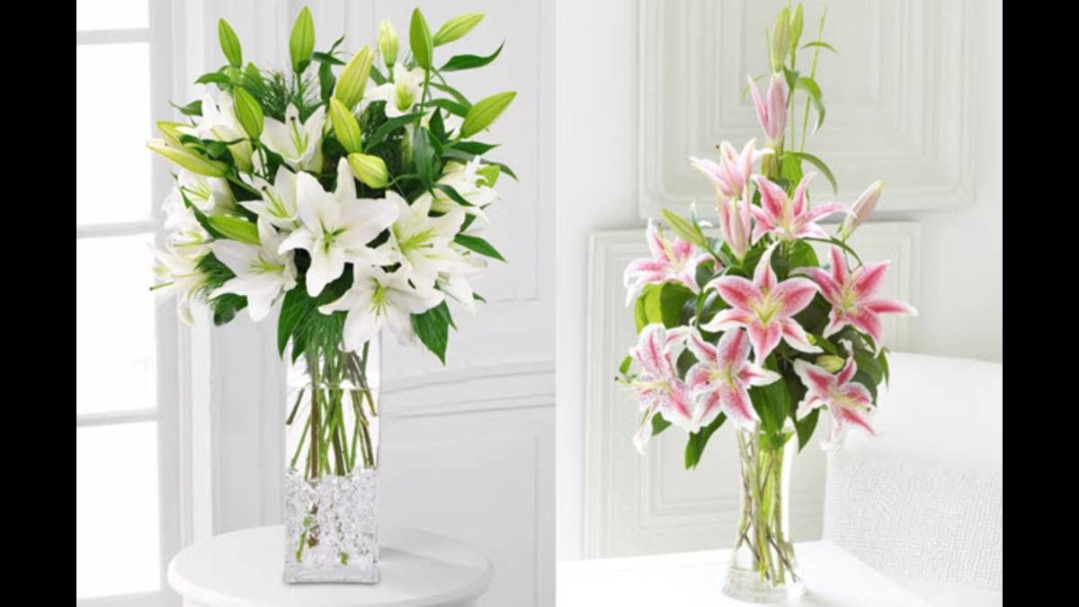 Bí quyết cắm hoa giữ cho bình hoa ly tươi lâu | Flowerfarm.vn ...