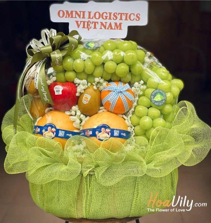 Giỏ trái cây cao cấp - Tài lộc dồi dào
