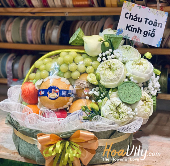 Giỏ trái cây - lòng thành kính dâng