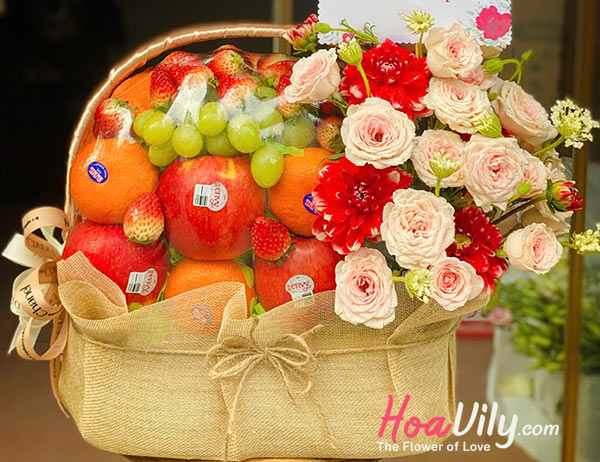 Giỏ trái cây - Sinh nhật vui vẻ 