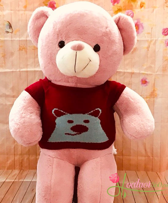 gấu bông dễ thương màu hồng tại Hoa tươi 360