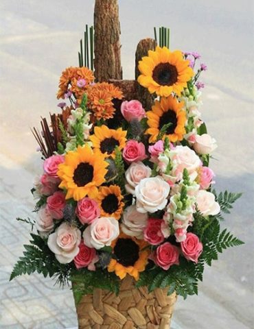 Giỏ hoa mừng sức khỏe ẩn chứa sự ấm áp Giỏ hoa mừng sức khỏe ẩn chứa sự ấm áp