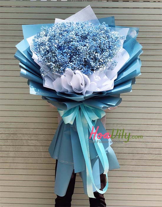 Bó hoa baby xanh - Mean