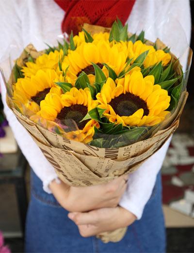 Hoa hướng dương- bó hoa dành tặng ngày tốt nghiệp