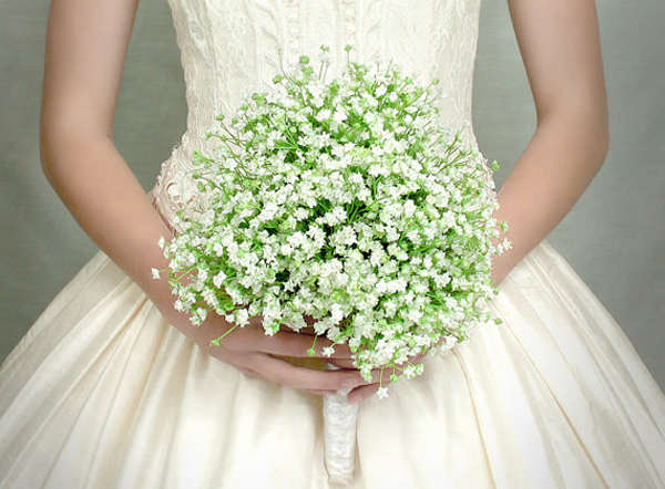 Hoa baby xuất hiện như một phần không thể thiếu trong các lễ cưới